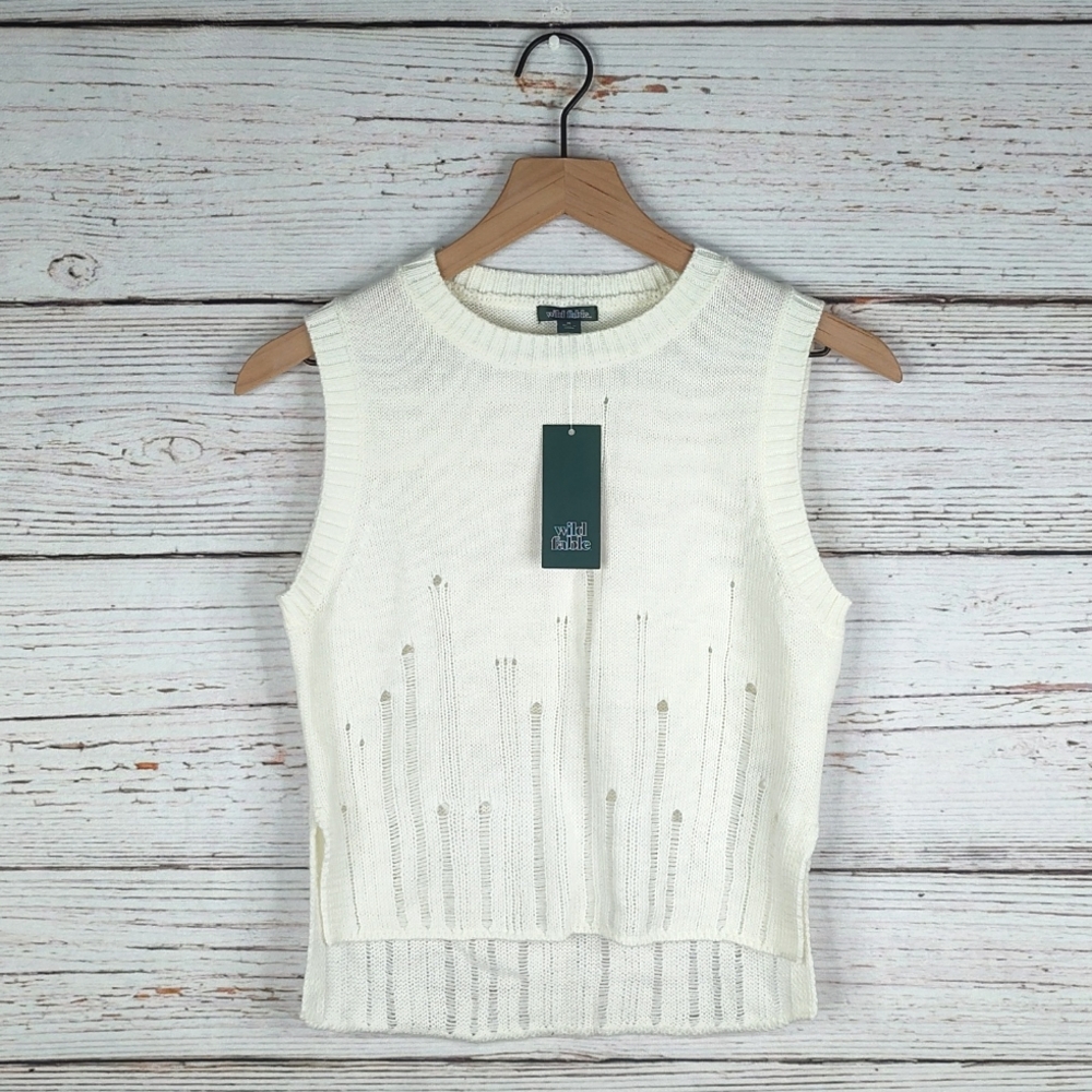 Wild Fable Distressed Knit Vest